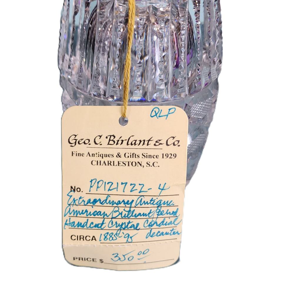 American Brilliant Period, Dorflinger Middlesex/Marlboro Cut Glass Decanter - Picture 3 of 11